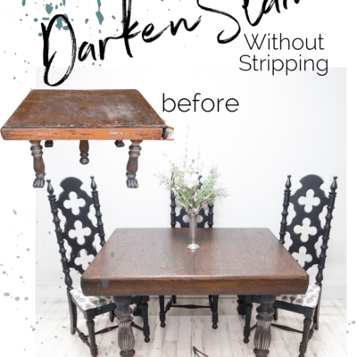 How to Easily Darken Stain without Stripping