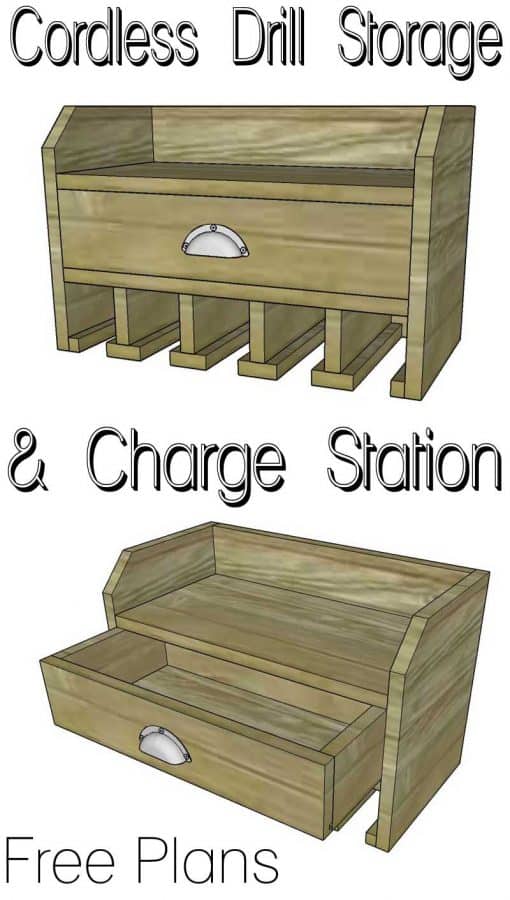 Cordless Tool Station Woodworking Plan