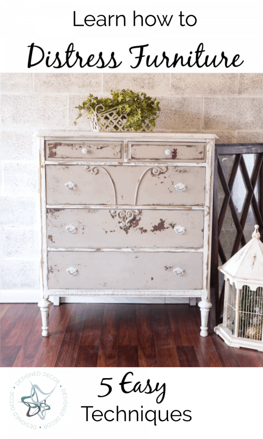 How to Distress Wood Furniture with Milk Paint and Wet Rag Sanding