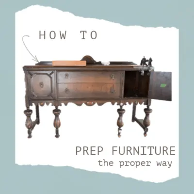 How to Prep Furniture