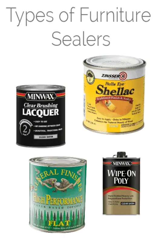different types of furniture sealers