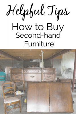 graphic on how to buy second-hand furniture 