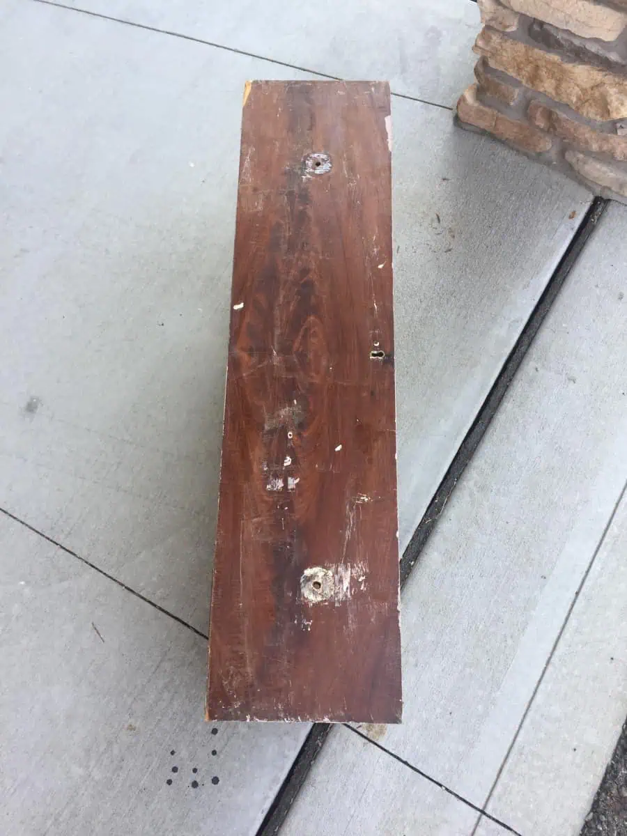 stripping paint from drawers