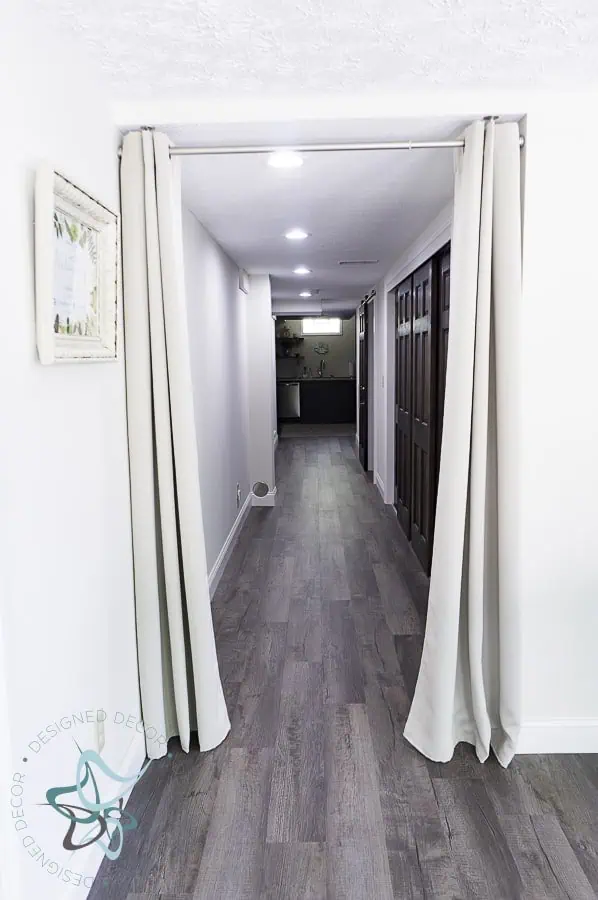 Privacy curtains added to keep the light out