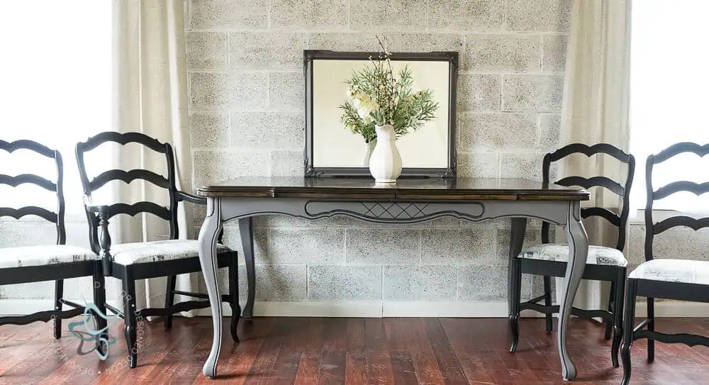 Make a Dramatic Statement with a Dining Table Makeover-DesignedDecor dining table makeover