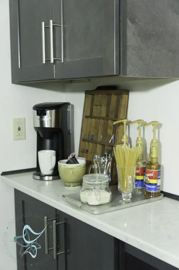 coffee bar in the guest suite- Airbnb-#HOFHideaway