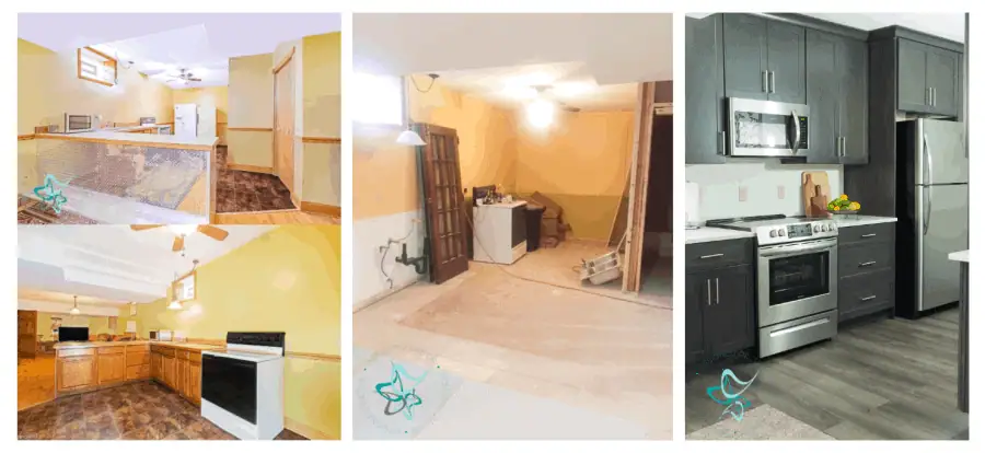 Before-During-After-Kitchen Makeover-