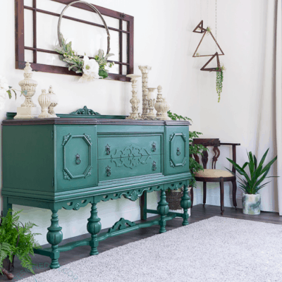 How to modernize an outdated buffet with paint