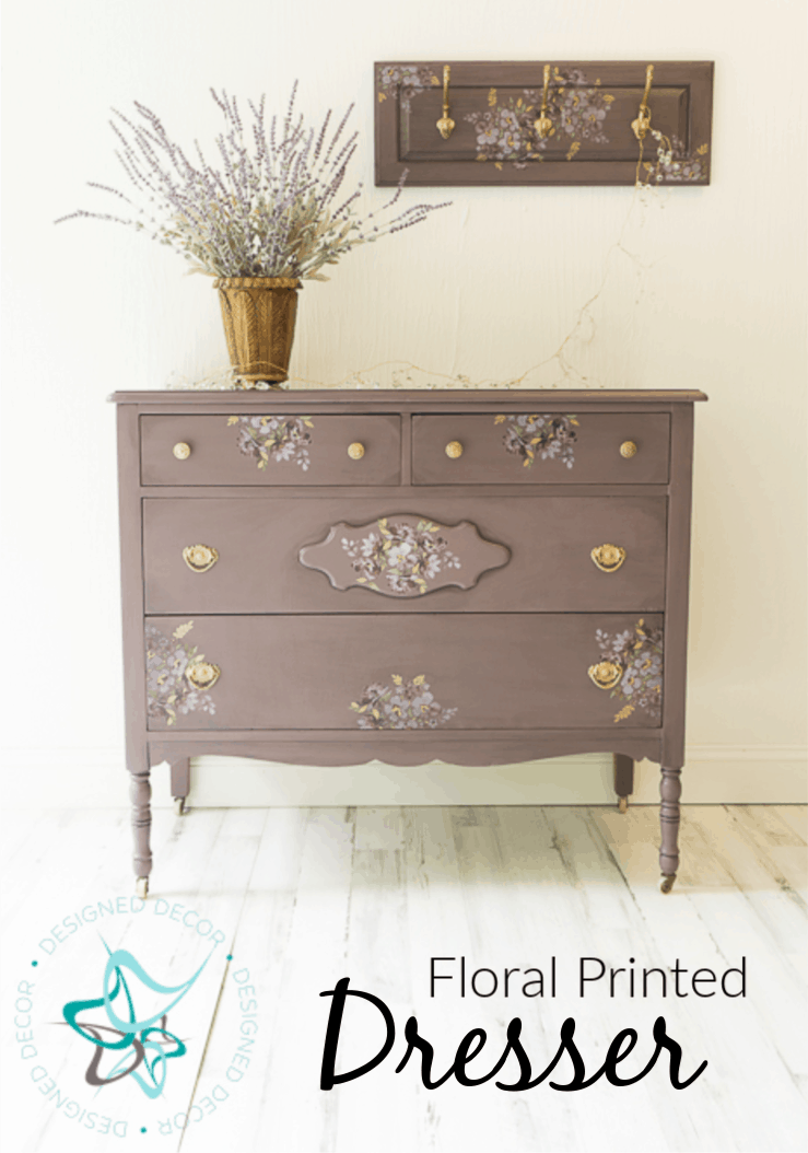 How to Easily make Beautiful Floral Printed Furniture - Designed Decor