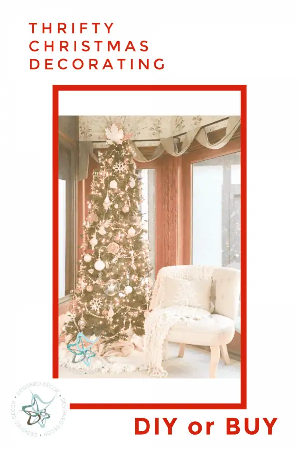 Thrifty Christmas Tree Decorating - Designed Decor Thrifty Christmas Tree Decorating