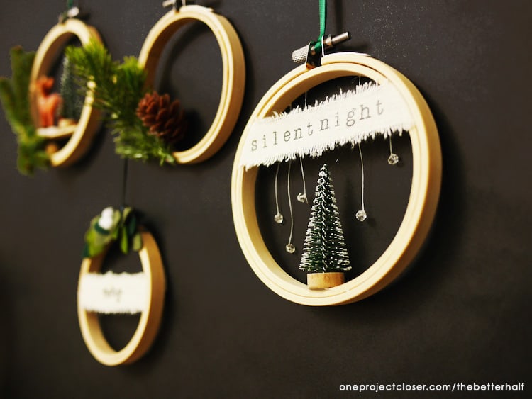 diy embroidery hoop ornament-One project closer