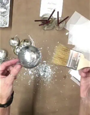 dry brush off loose silver leaf dry brush off loose silver leaf