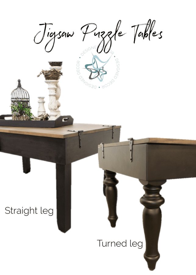 Large Coffee Height Jigsaw Puzzle Table Designed Decor