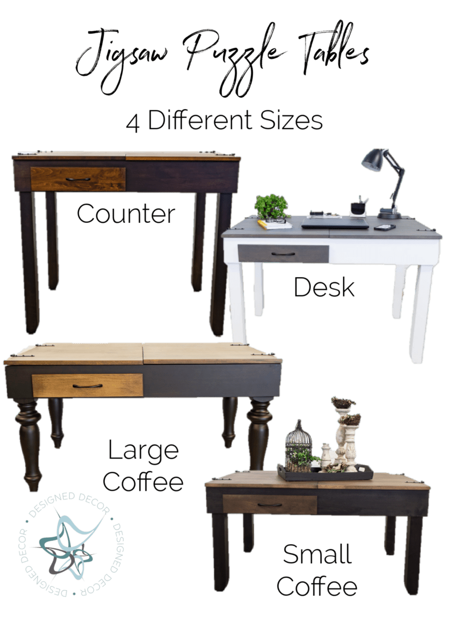 Pub Height Jigsaw Puzzle Table Designed Decor