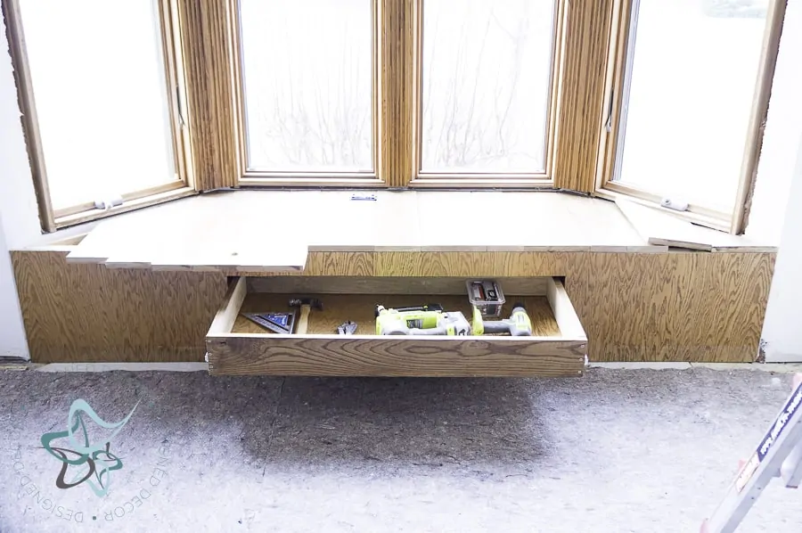 DIY Bay Window Bench Seat