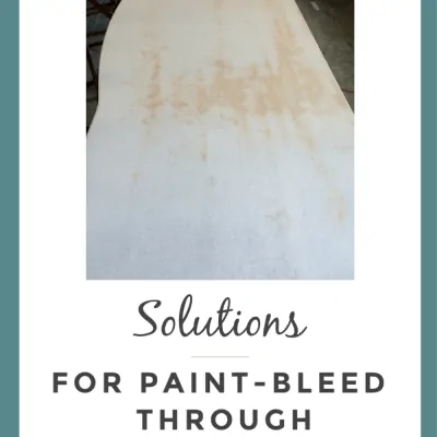 How to prevent Paint Bleed-Through on painted furniture.