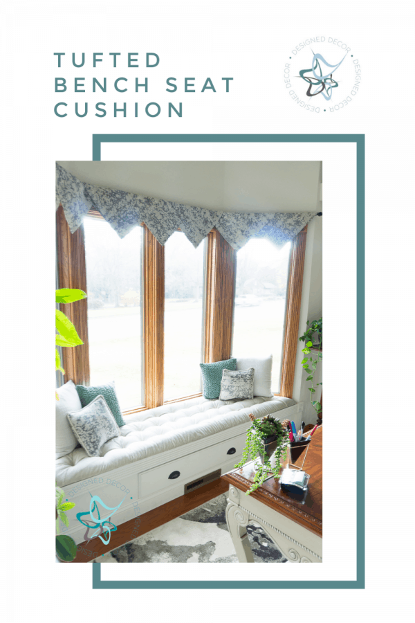 tufted bench seat cushion graphic