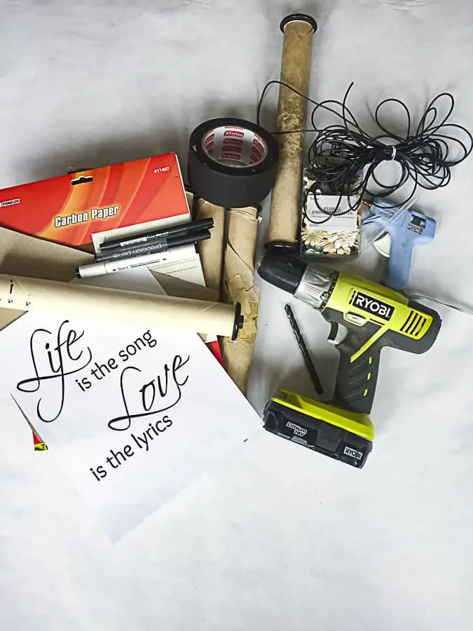 Supply List- Piano Scroll Wall Art