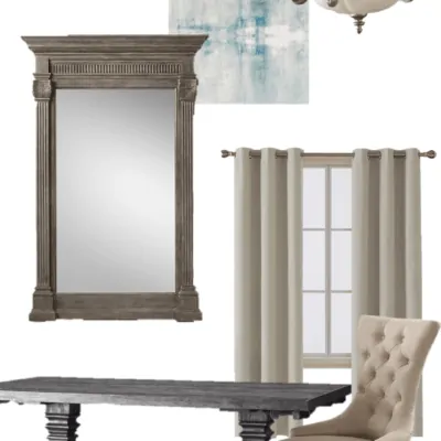 Modern Casual Dining Room Design Plan