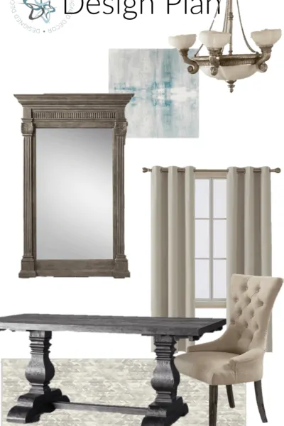 Dining Room Design Board