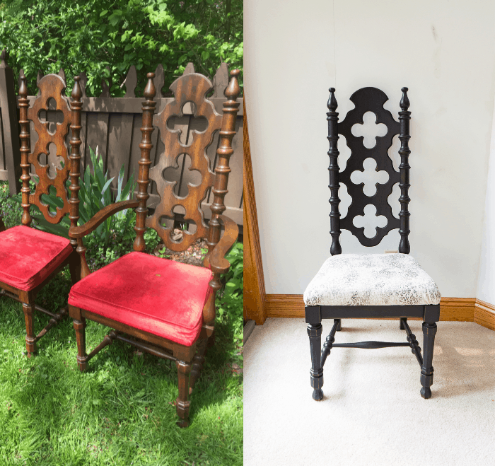 Old dining chair online makeover