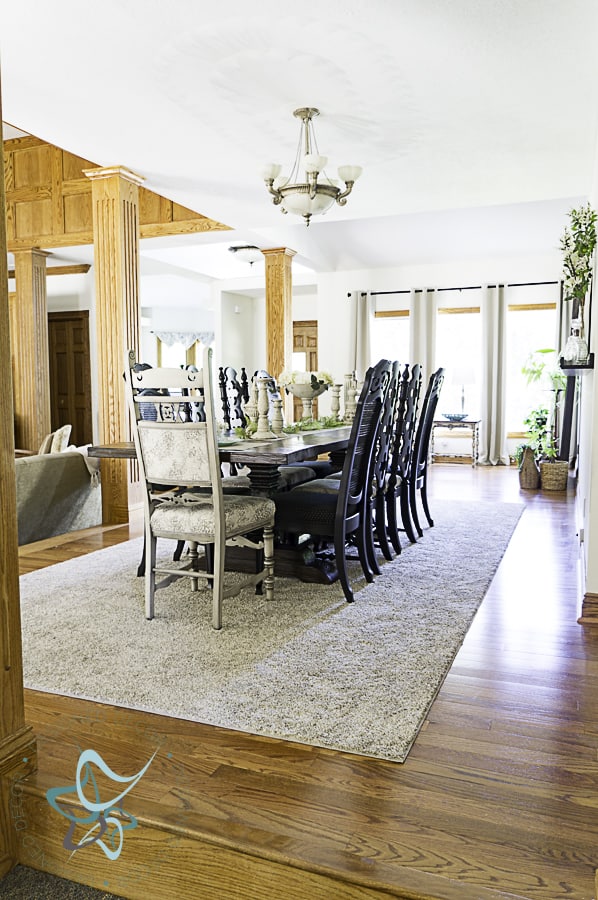 image of dining room table makeover