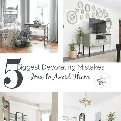 Top 5 biggest decorating mistakes