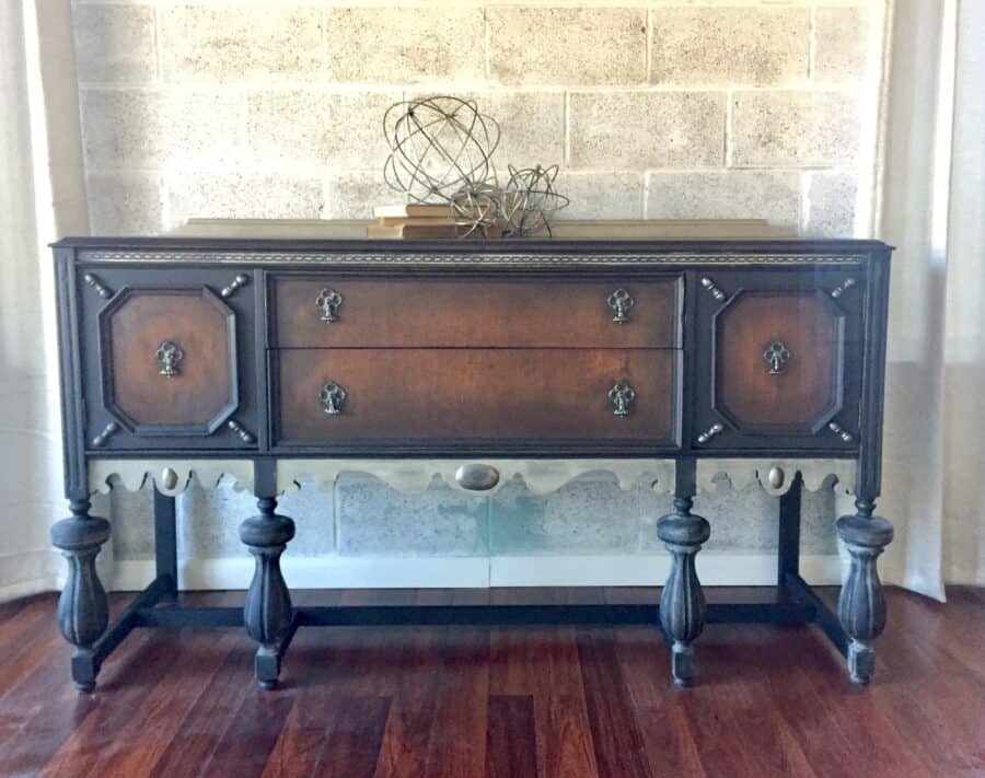 antique buffet makeover