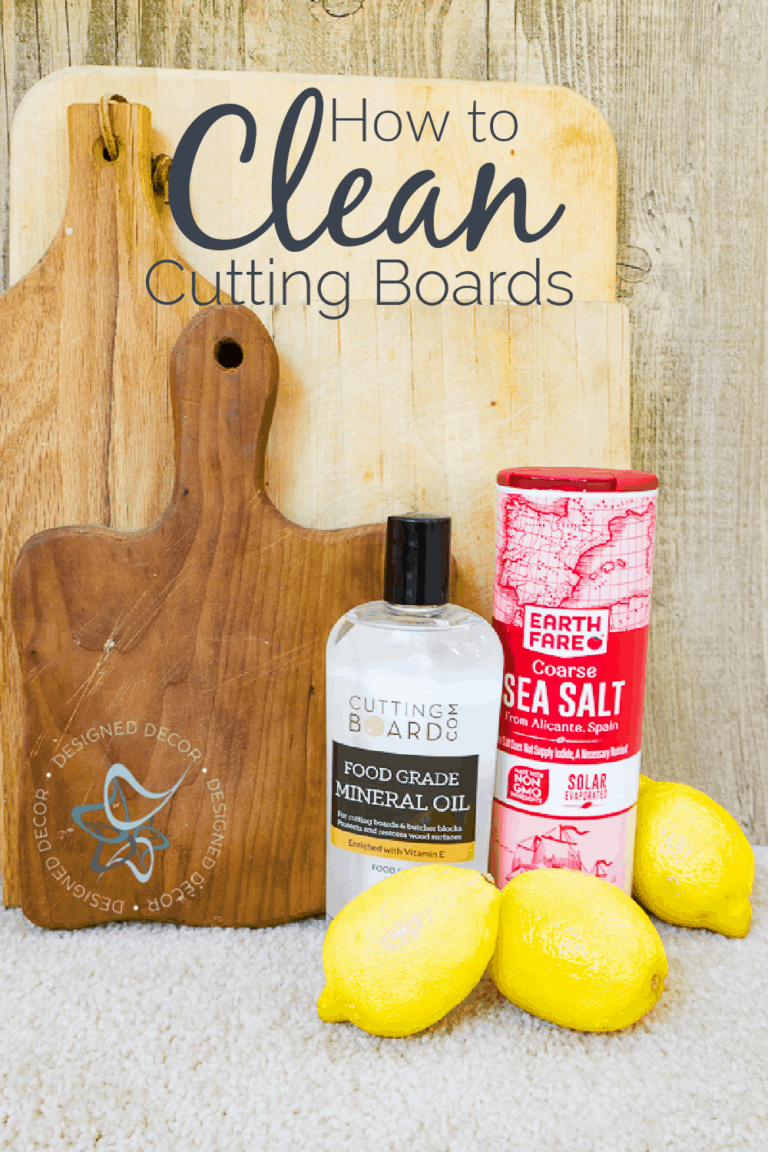 How to clean a cutting board with natural ingredients Designed Decor