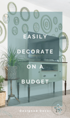 easy budget decorating