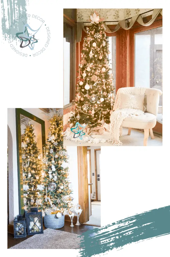 image of decorated Christmas trees