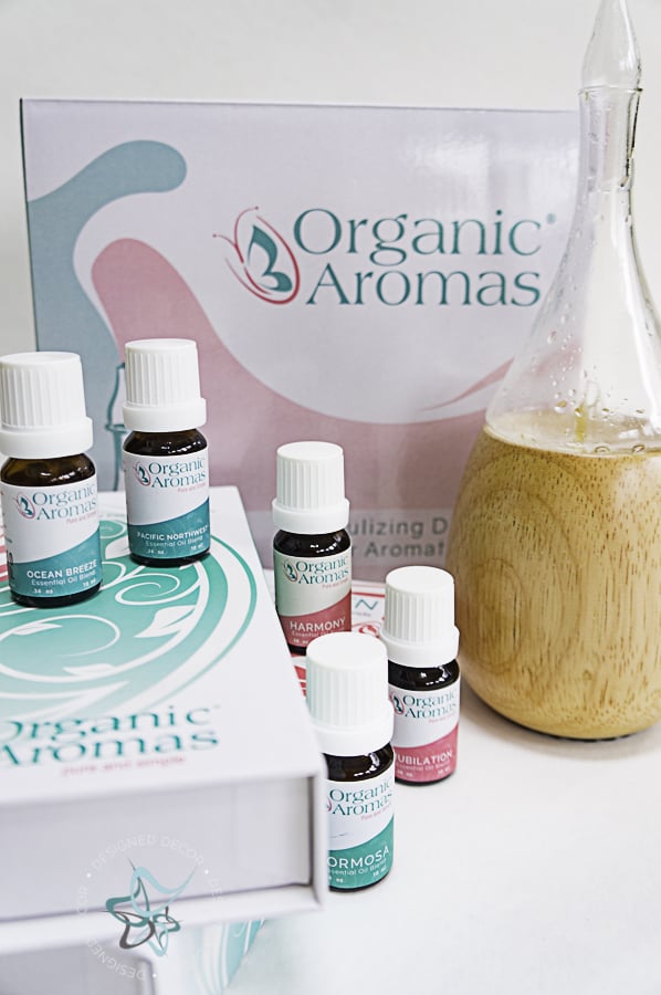 picture of essential oils and a diffuser