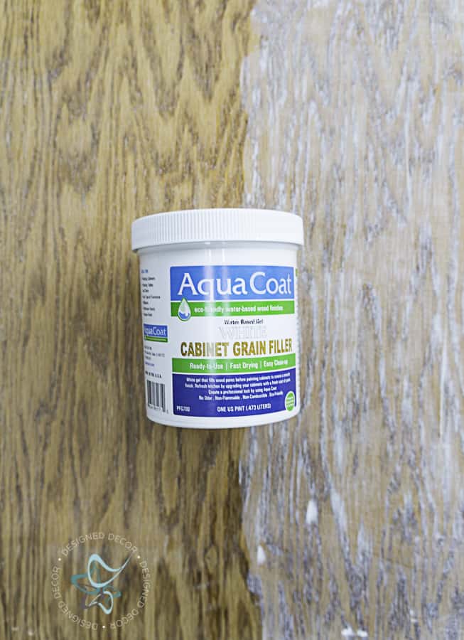 image of a can of Aqua Coat grain filler