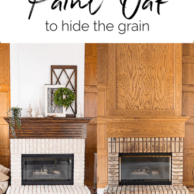 How to properly paint oak to hide the grain