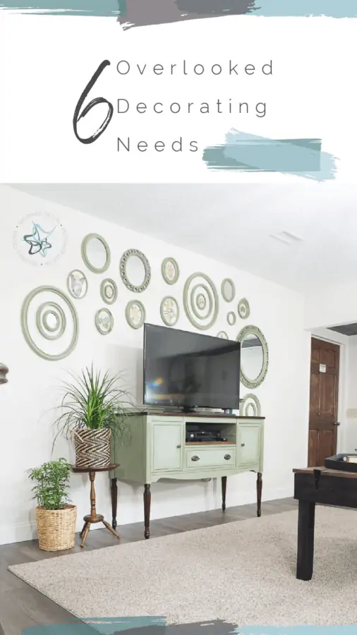 Graphic of 6 overlooked decorating needs