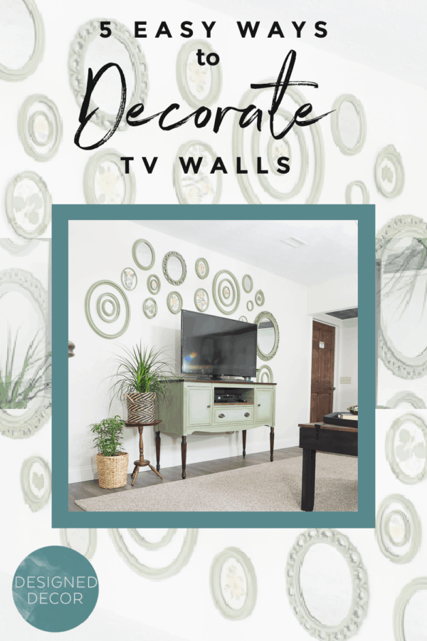 graphic on how to decorate a tv wall