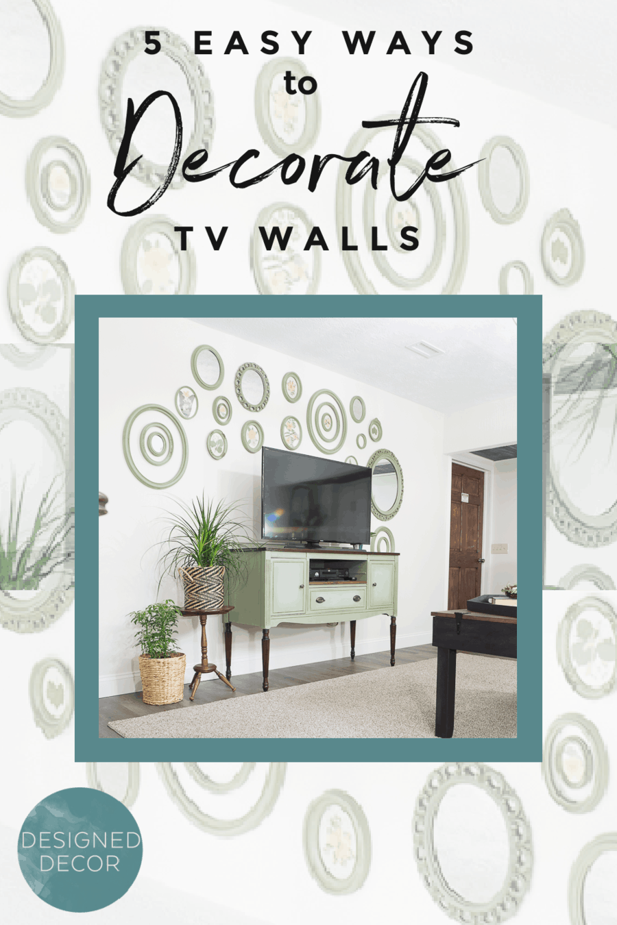5 easy ways to decorate a TV wall Designed Decor