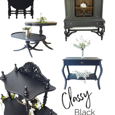 The best classy black painted furniture makeovers