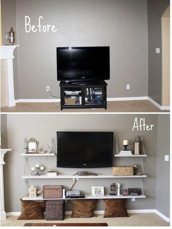 5 easy ways to decorate a TV wall