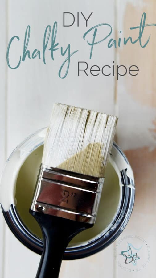 graphic for diy chalk paint recipe