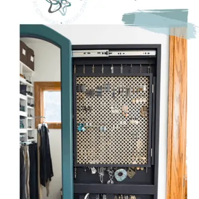 How to build a sliding mirror jewelry cabinet