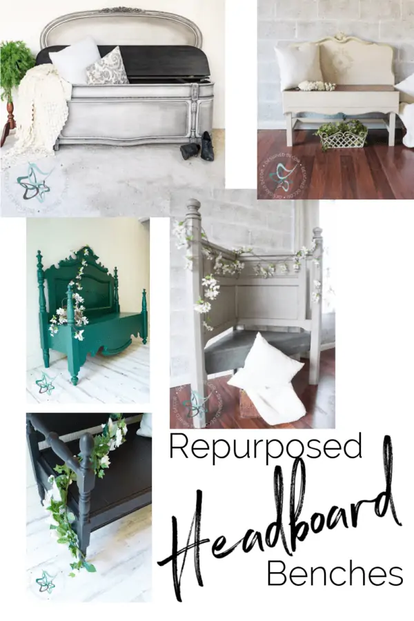 Turn a headboard into a bench