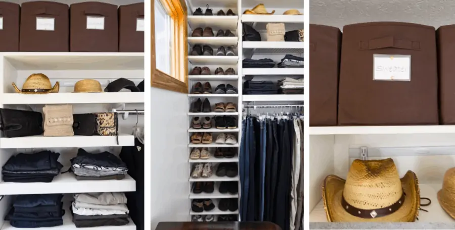 images of a closet makeover