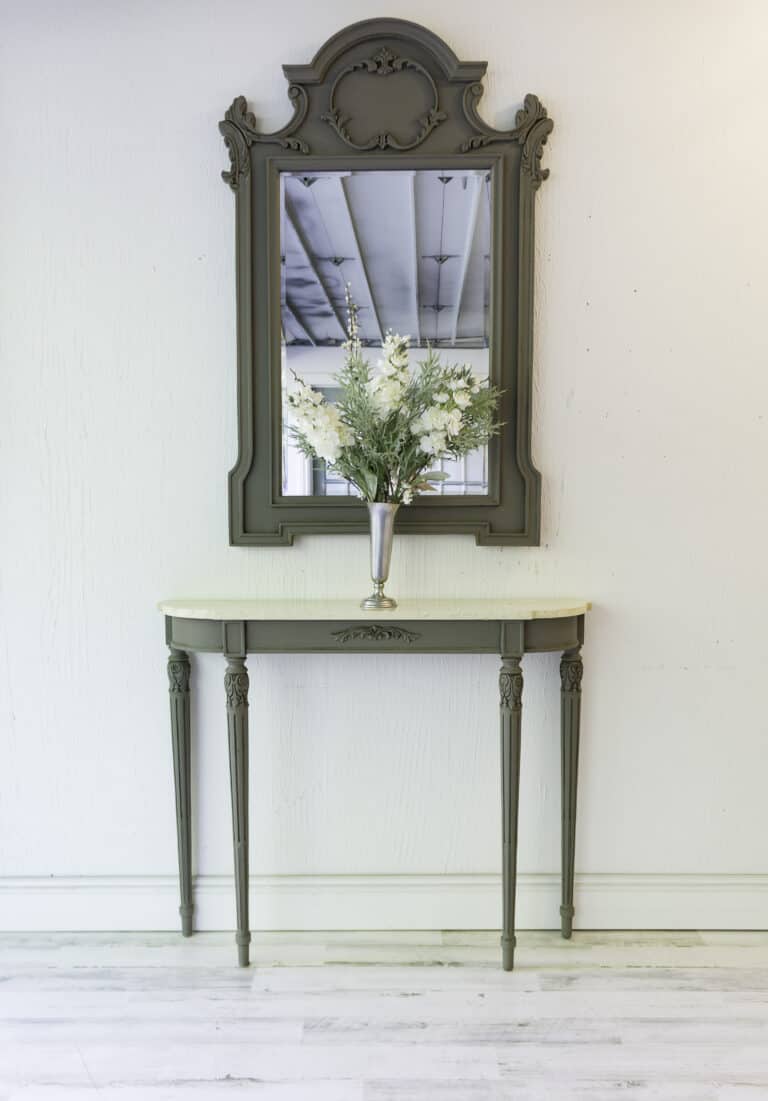 Diy painted entryway table for an easy makeover Designed Decor