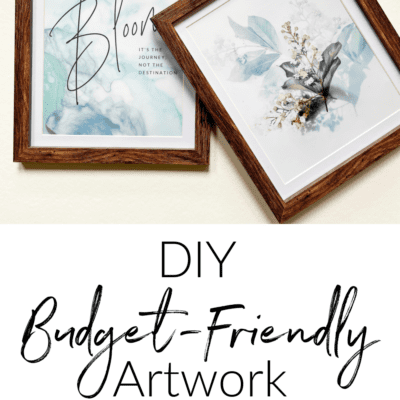 How to make budget-friendly artwork