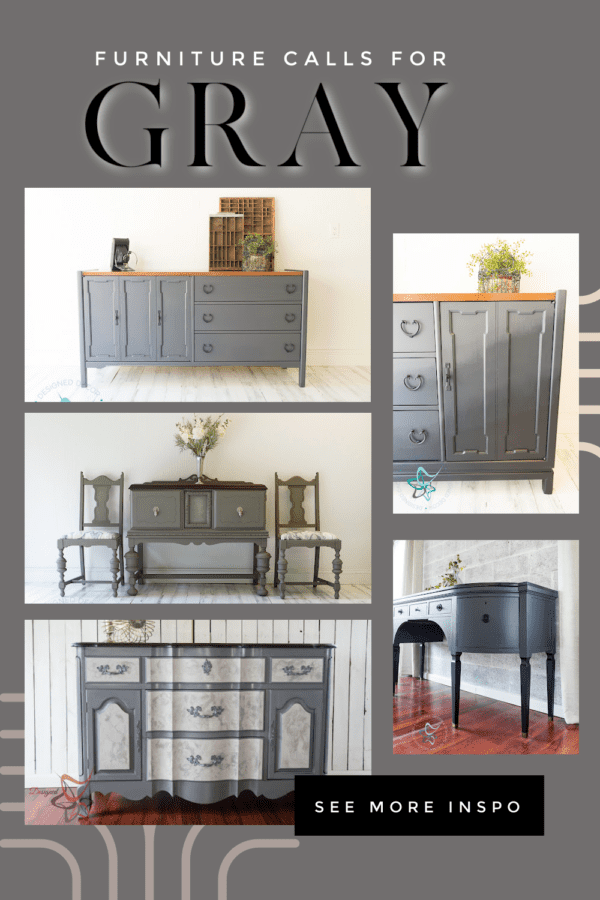 graphic for how to use gray paint on furniture