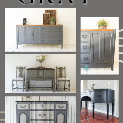 How to use gray paint on furniture makeovers