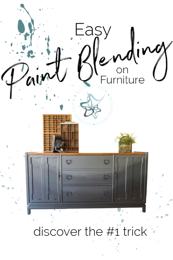 graphic on how to easily blend paint on furniture