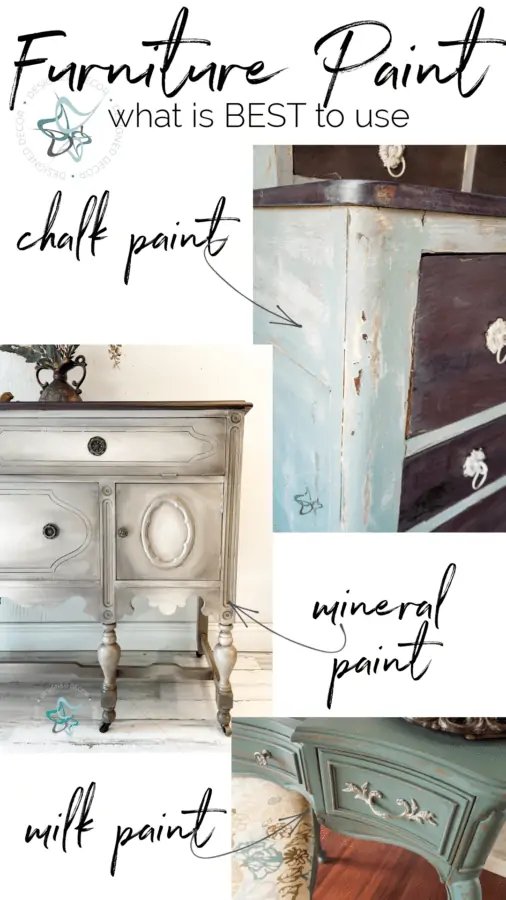 graphic for the best furniture paint types