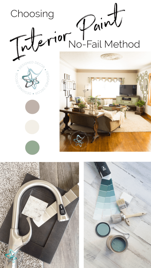 graphic on how to choose interior paint colors